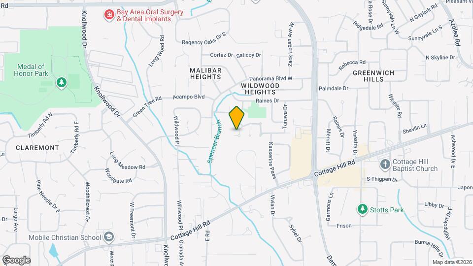 708 Monarch Dr W Map and Location Details