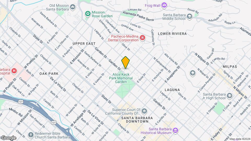 1524 Garden St Apartments and Nearby Santa Barbara Apartments For Rent