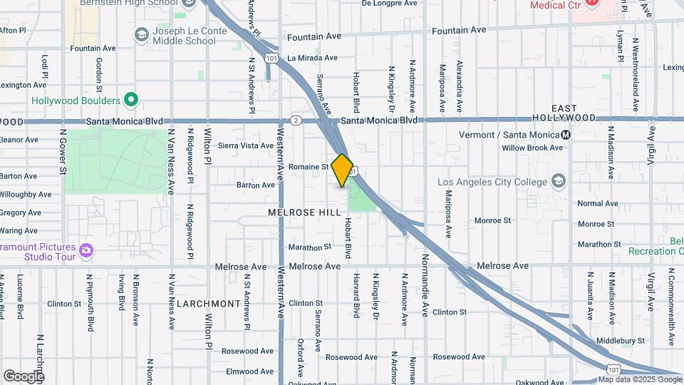933-935 N Hobart Blvd. Mapa y Detalles de la Ubicación