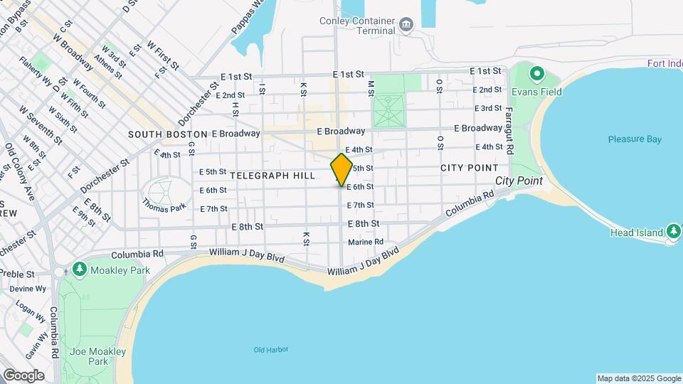 627 E 6th St, Unit 1 Map and Location Details