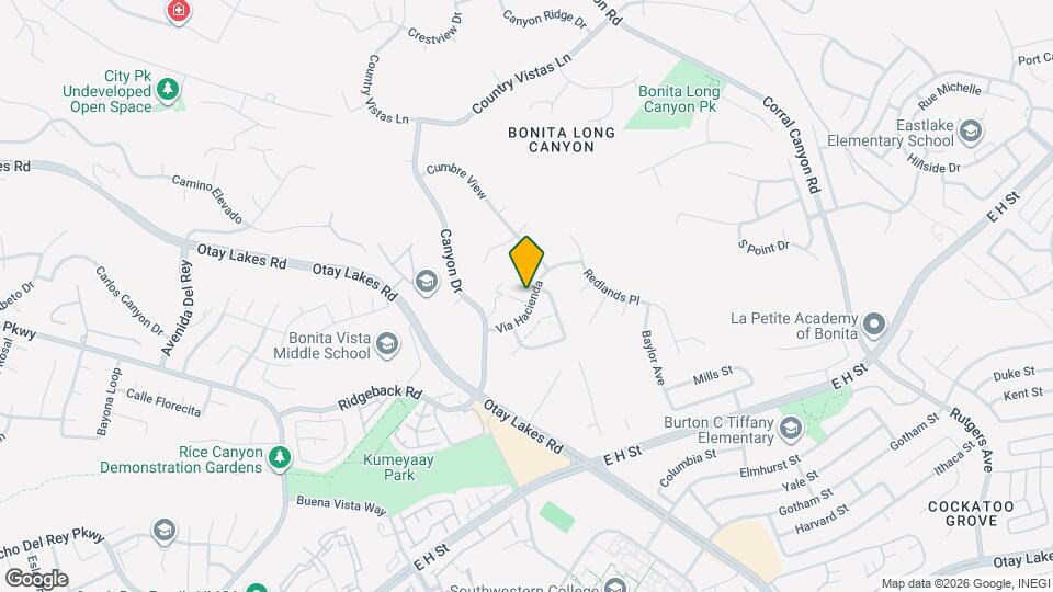 1519 Via Hacienda Map and Location Details