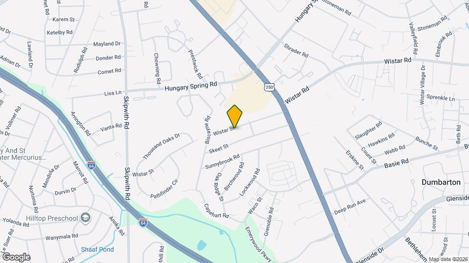 2509 Wistar St Map and Location Details