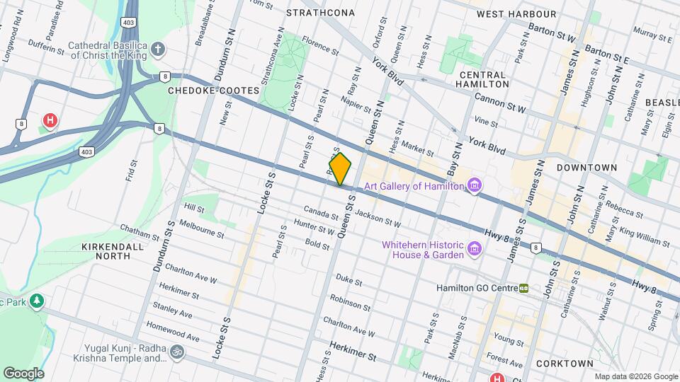 255 Main St W Map and Location Details