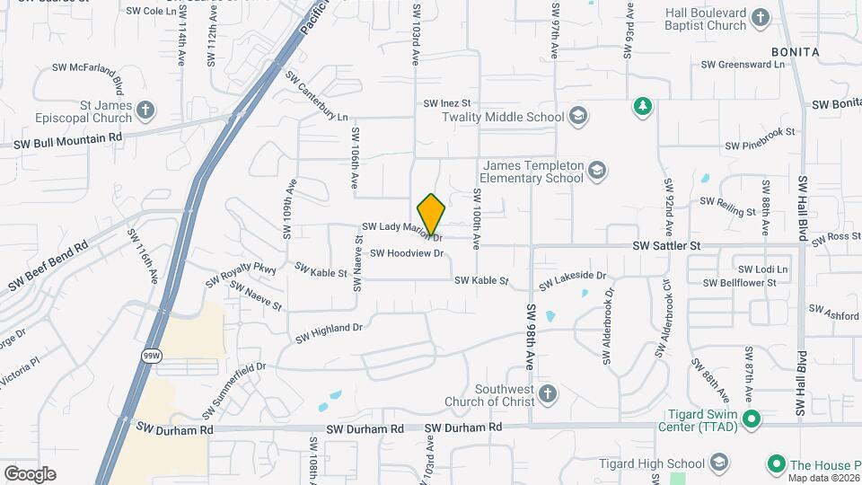 10275 SW Hoodview Dr Map and Location Details