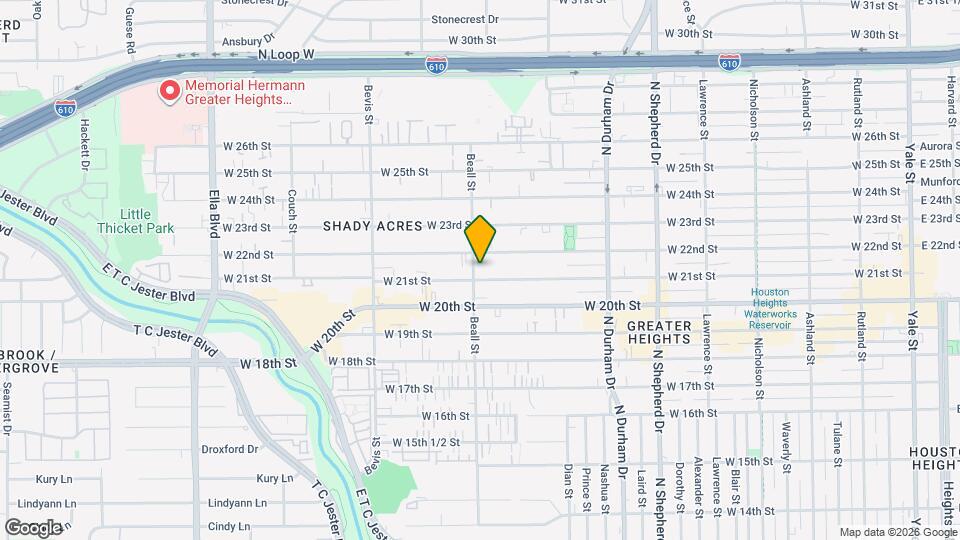 2108 Beall St Map and Location Details