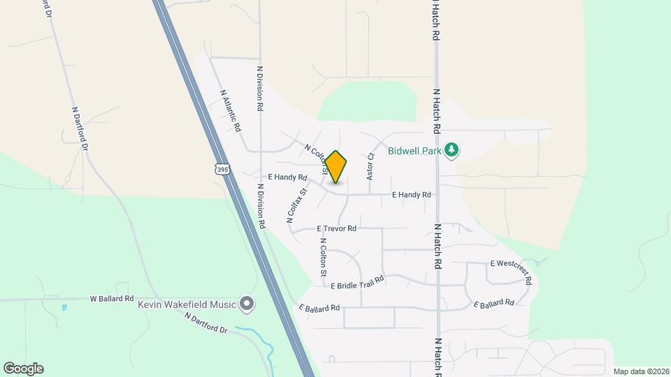 213 E Handy Rd Map and Location Details