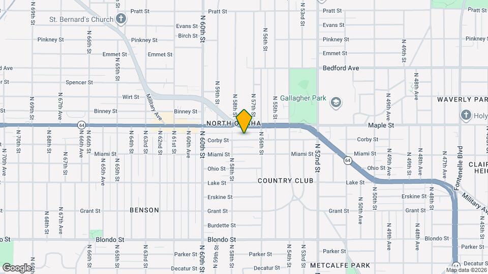 5634 Corby St Map and Location Details