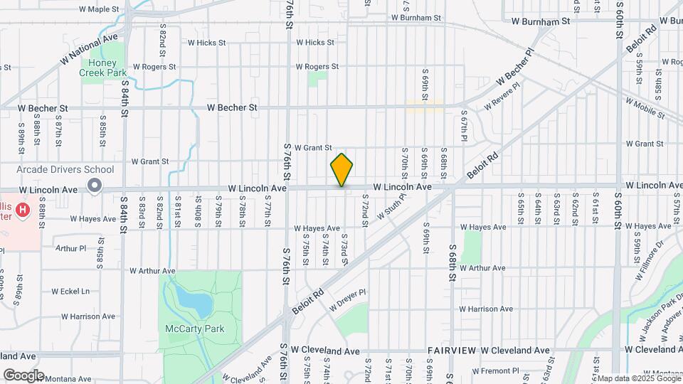7307 W Lincoln Ave Map and Location Details