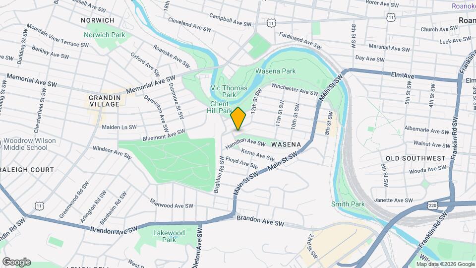 1219 Valley Ave SW Map and Location Details