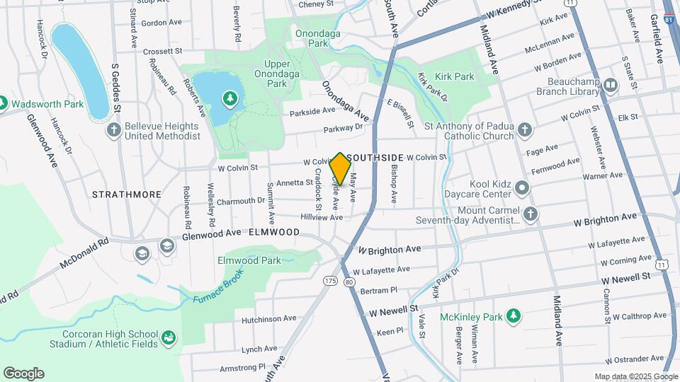 147 Clyde Ave Map and Location Details