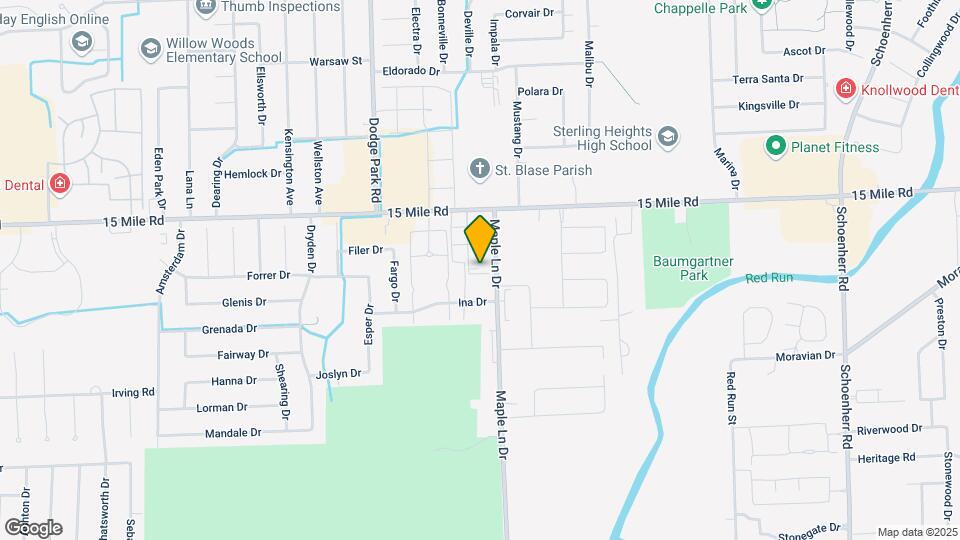 12054 15 Mile Rd Map and Location Details