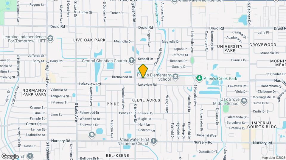1819 Brentwood Dr Mapa y Detalles de la Ubicación