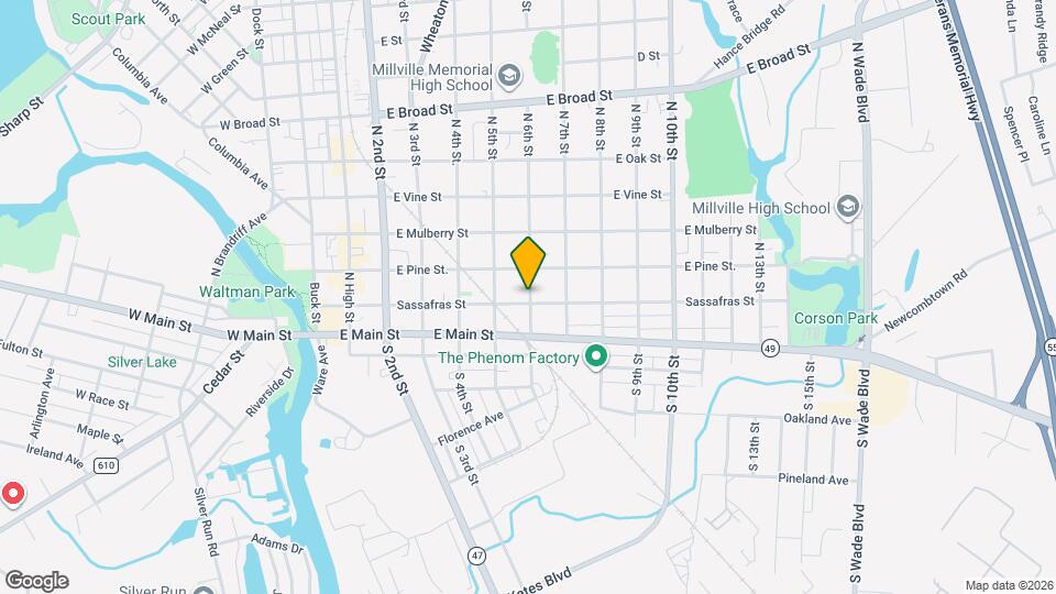 100 N 6th St, Unit 2 Map and Location Details