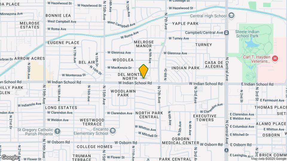 Large 2 bedroom units central Phoenix Map and Location Details