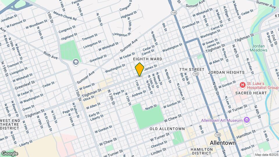 1038 Tilghman St Map and Location Details