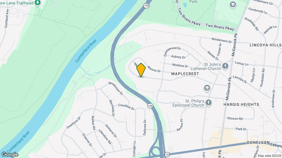 2229 Maplecrest Dr Map and Location Details
