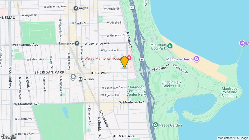 4600 N Clarendon Ave Map and Location Details