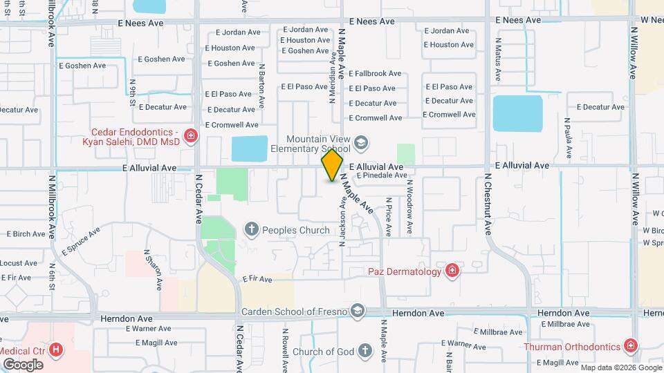 7421 N Maple Ave Map and Location Details