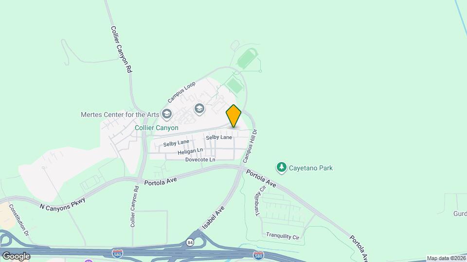 590 Selby Lane Map and Location Details