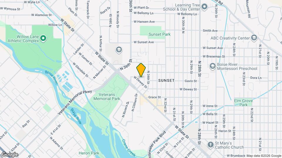 2106 N 35th St Map and Location Details