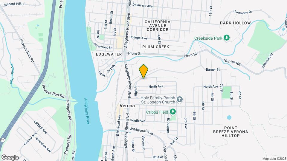 422 Ridge Ave Map and Location Details