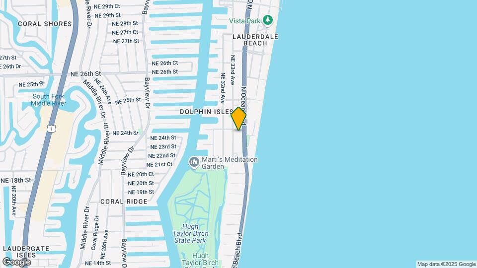 2029 N Ocean Blvd Map and Location Details