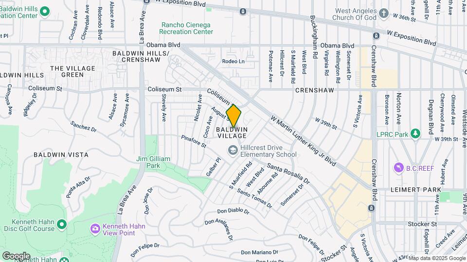 4500 Santa Rosalia Dr Map and Location Details
