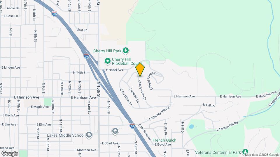 1410 Cherrywood Dr Mapa y Detalles de la Ubicación