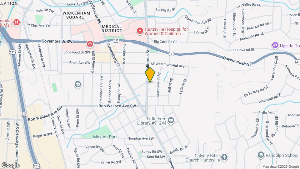 2223 SE California St Map and Location Details