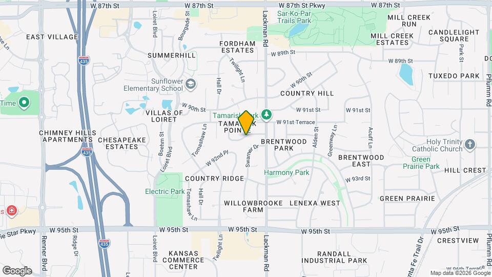 15209 W 91st Pl Mapa y Detalles de la Ubicación