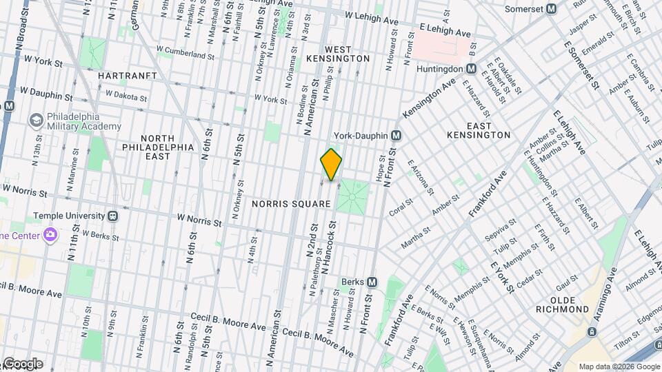 2143 N Palethorp St Map and Location Details