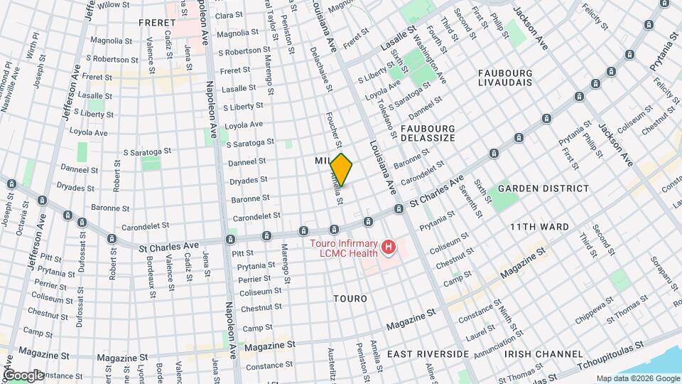 1731 Amelia St Map and Location Details