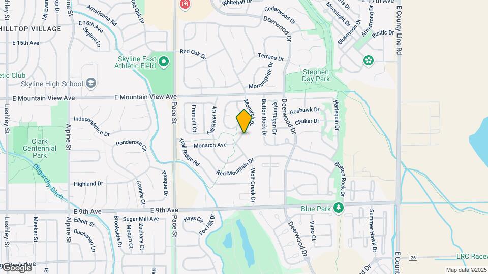 1208 Monarch Dr Map and Location Details