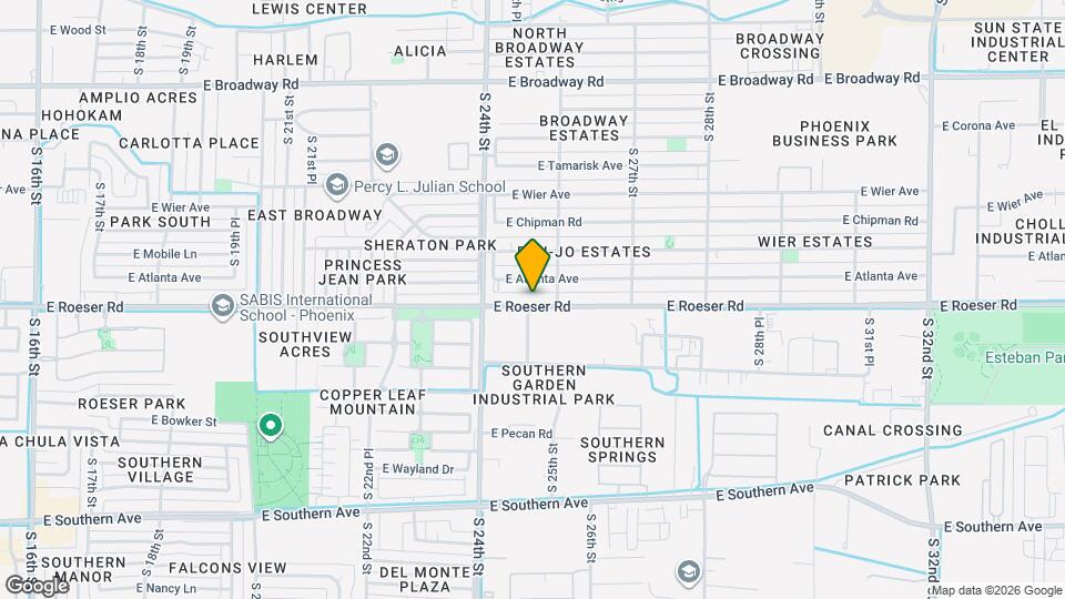 2434 E Roeser Rd Mapa y Detalles de la Ubicación