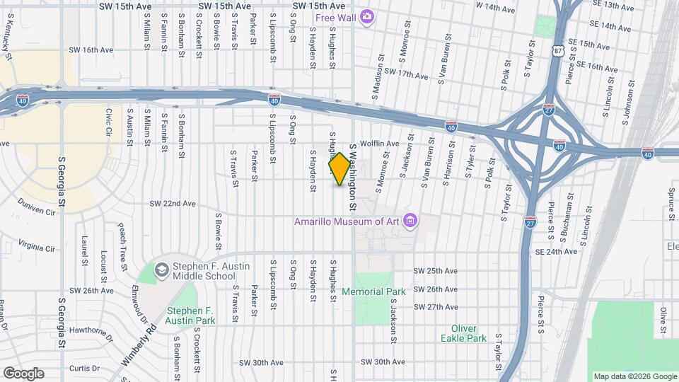2107 S Hughes St Map and Location Details