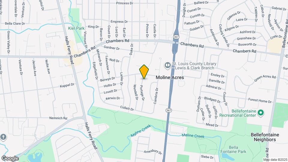 9834 Portage Dr Map and Location Details