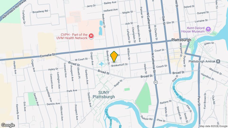 150 Brinkerhoff St Mapa y Detalles de la Ubicación