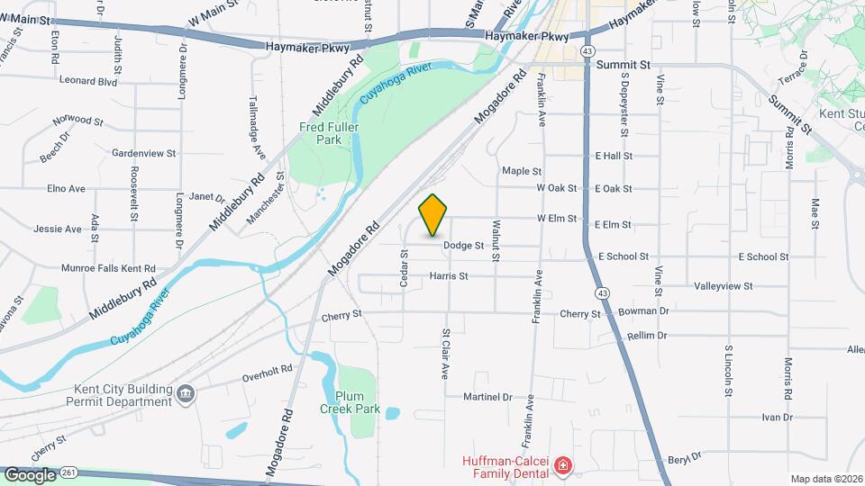 421 Dodge St Mapa y Detalles de la Ubicación