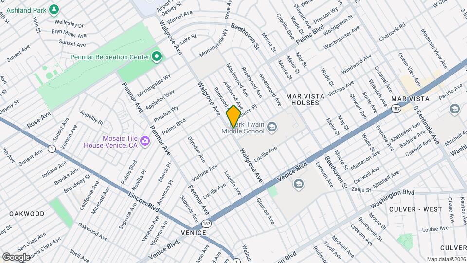 2050 Walgrove Ave Map and Location Details