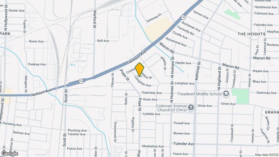 3140 Lamphier Ave Map and Location Details