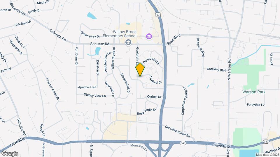 10395 Forest Brook Ln Map and Location Details