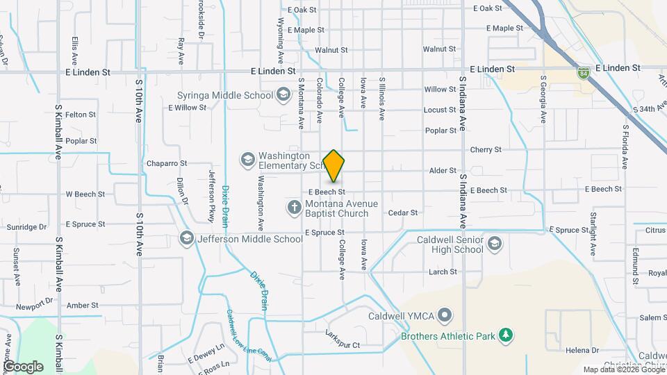 1415 E Beech St Map and Location Details