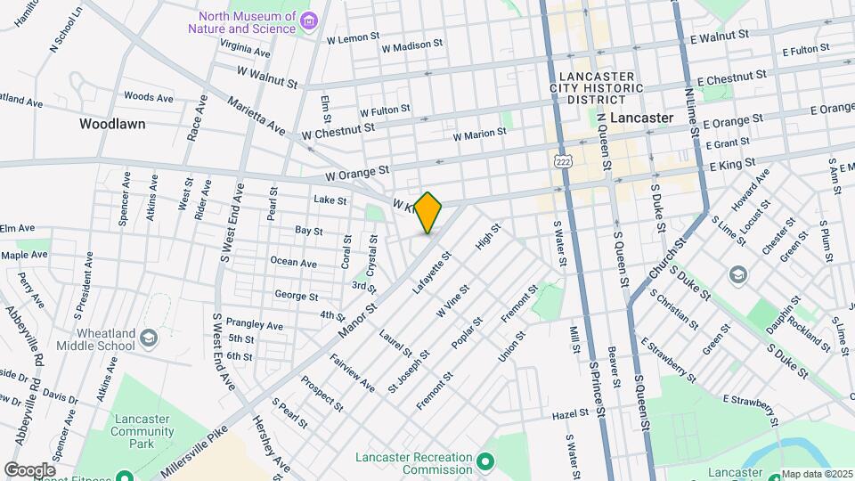 503 Manor St Map and Location Details