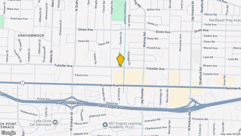 4231 Tutwiler Ave Map and Location Details