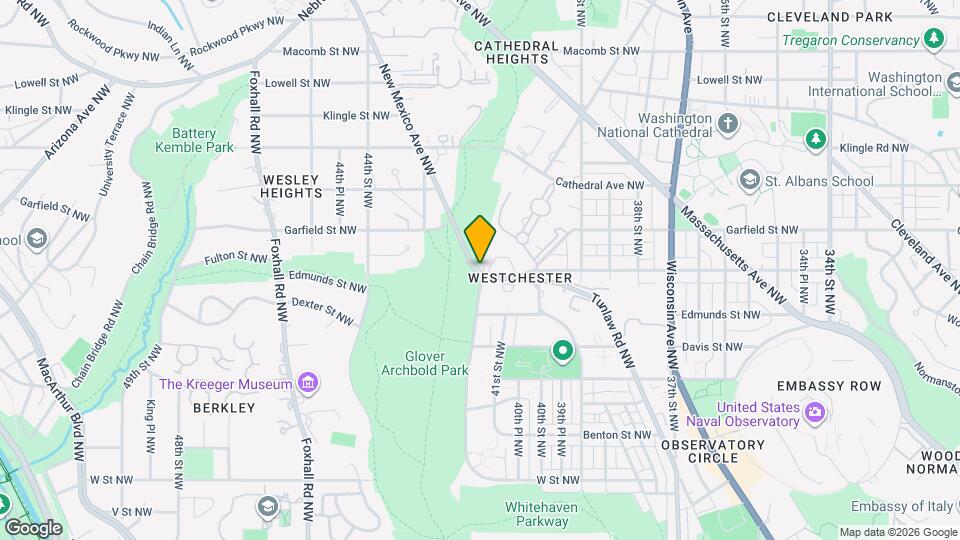 2801 New Mexico Ave NW Map and Location Details