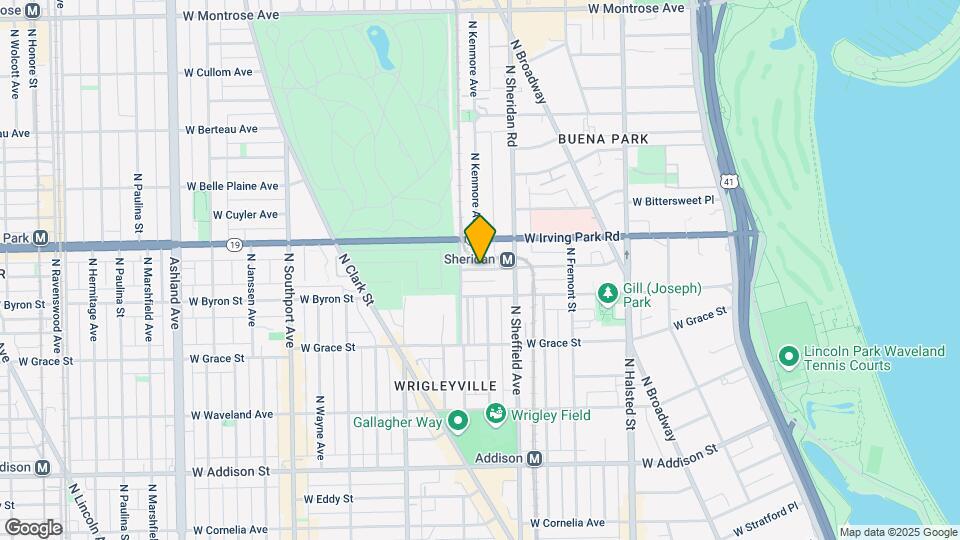 1057 W Dakin St Map and Location Details