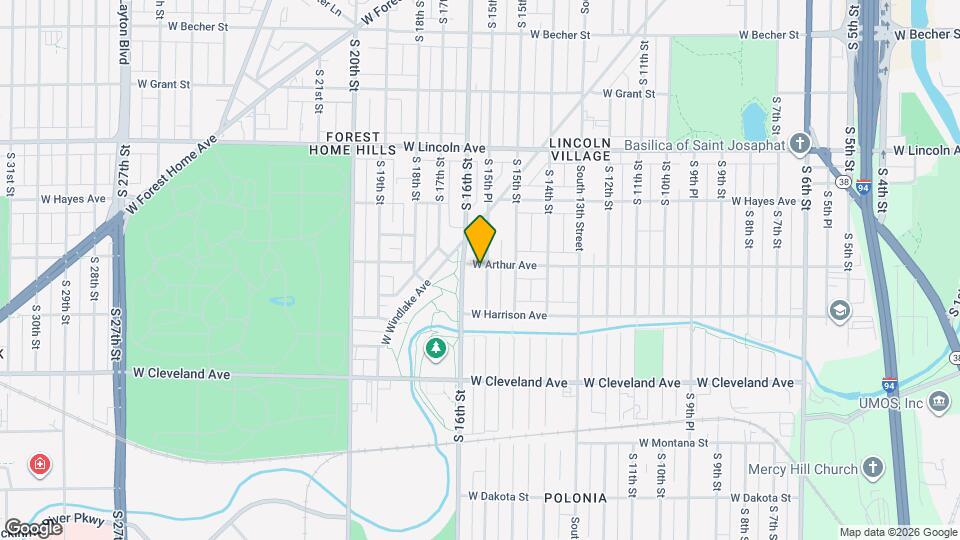 2501 S 15th Pl Map and Location Details