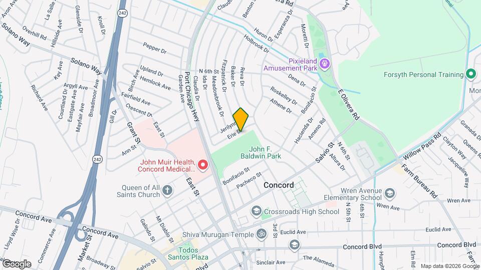 2419 Erie Dr Map and Location Details