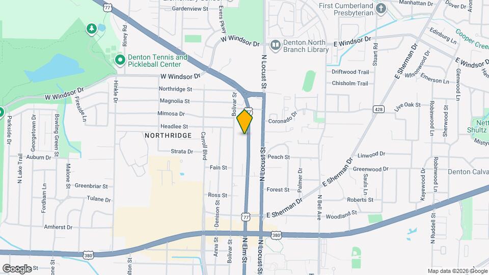 2613 N Elm St Map and Location Details