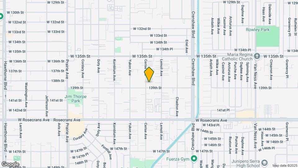 13808 S Cerise Ave Map and Location Details